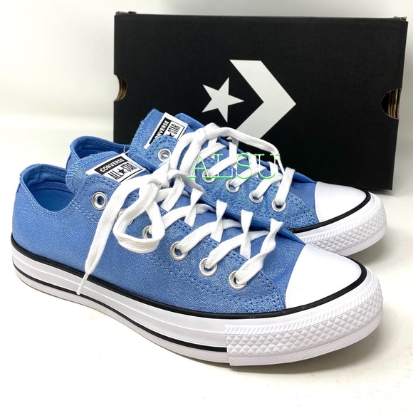 light blue glitter converse
